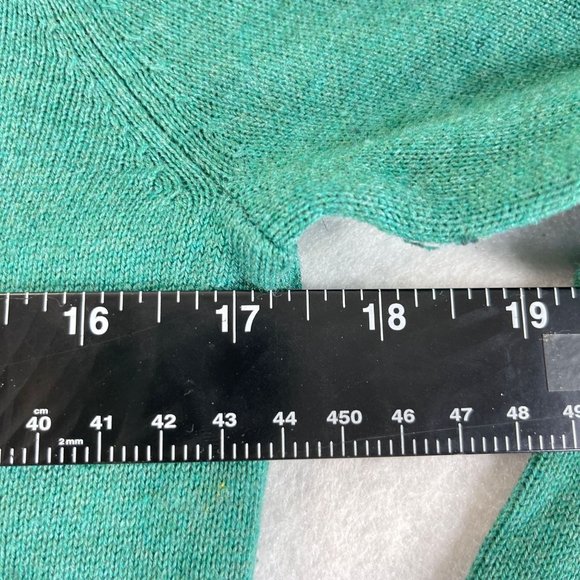 TOM TAILOR Womens S Jade Green Long Sleeve V-Neck Cozy Soft Knit Sweater - Picture 7 of 9